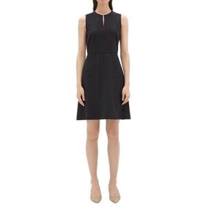 Theory | Dresses | Theory Black Wool Blend Miyani Sleeveless Mini Dress  Size 4 | Poshmark